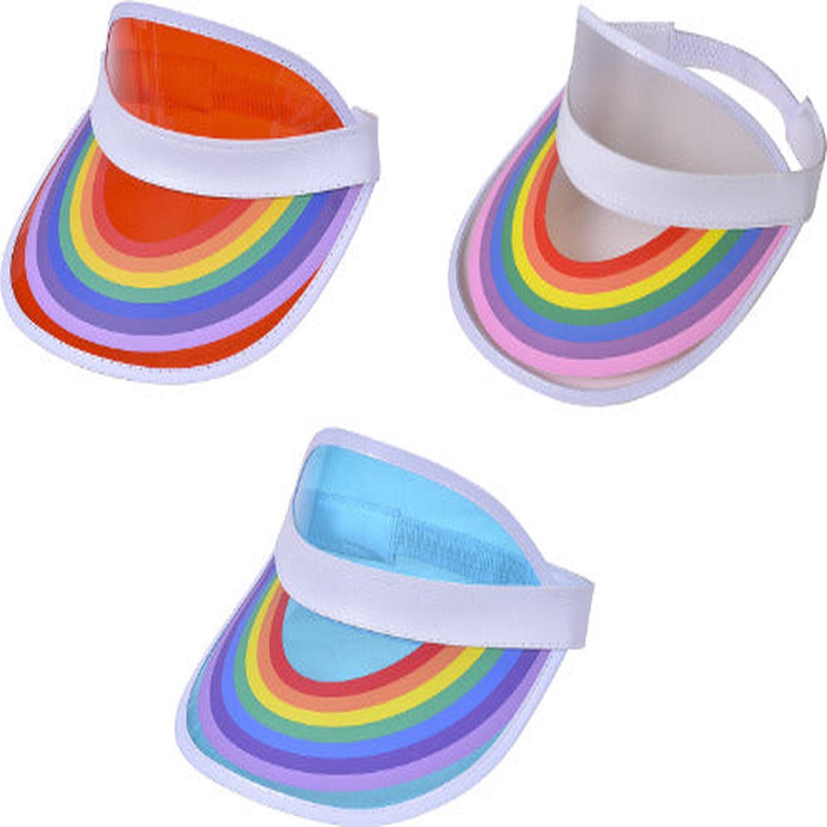 Rainbow Clear Visor
