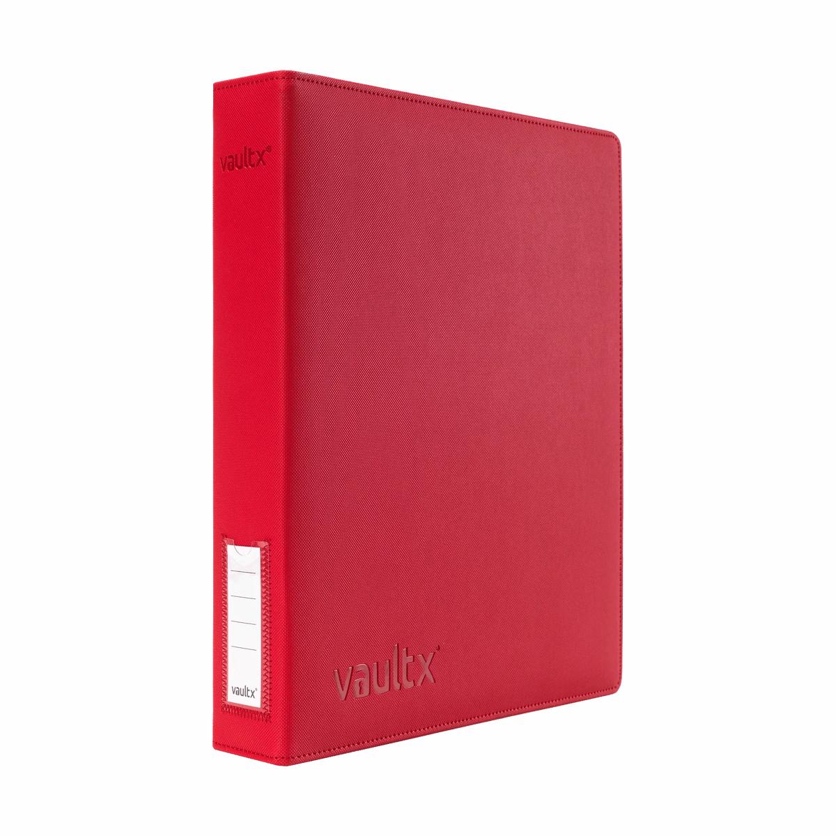 Vault X - Slim Exo-Tec Ring Binder - Red